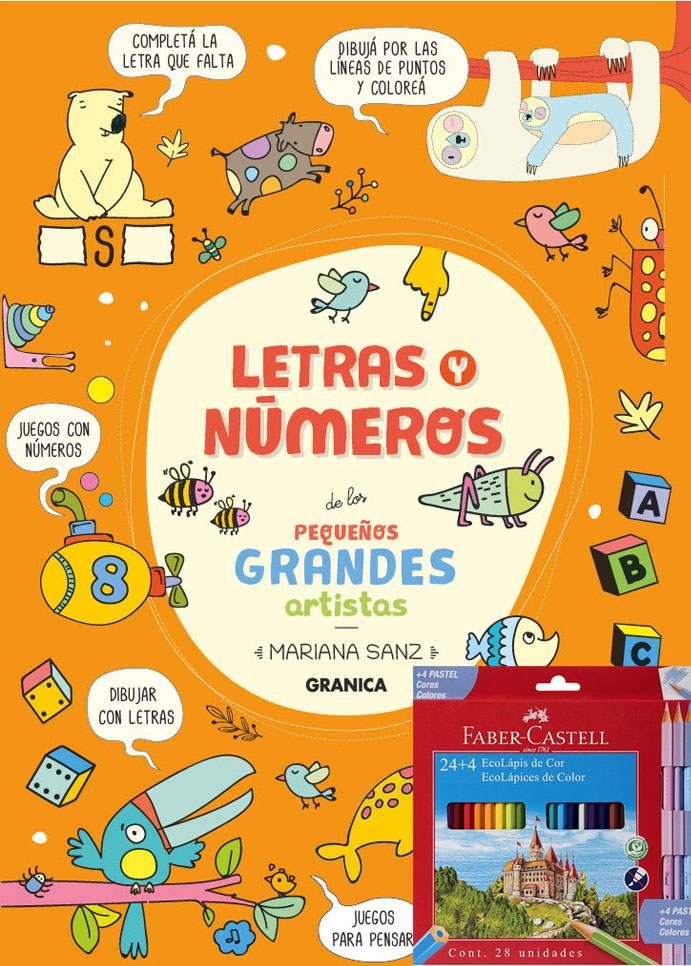 Combo Letras y Números PGA + 28 Ecolapices